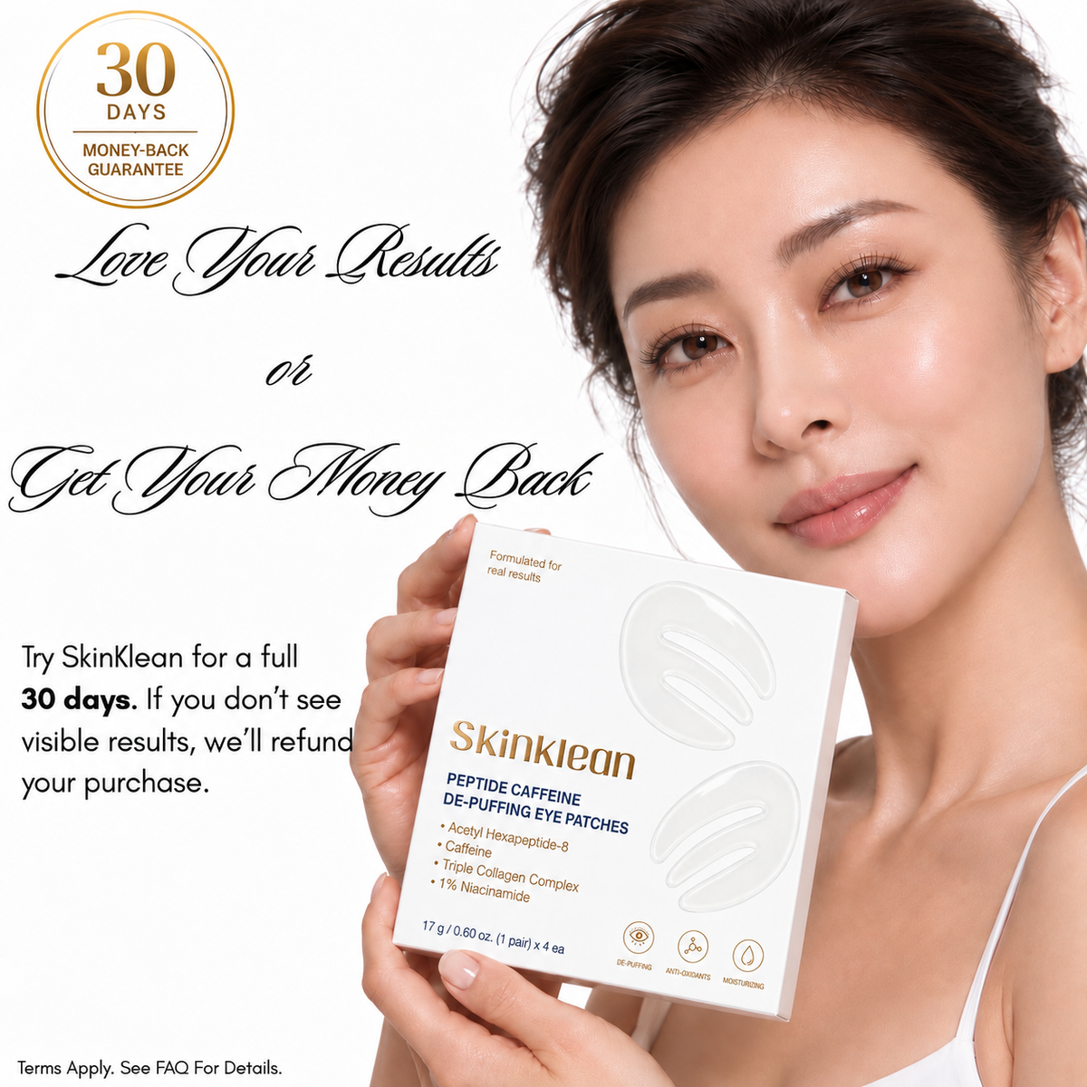 Peptide Caffeine De-Puffing Eye Patches