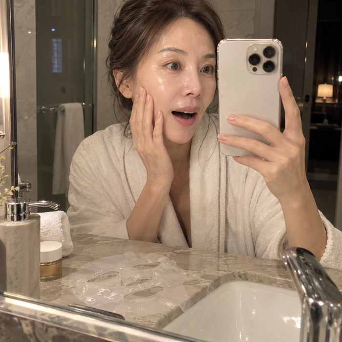 My skin looked more rested by morning